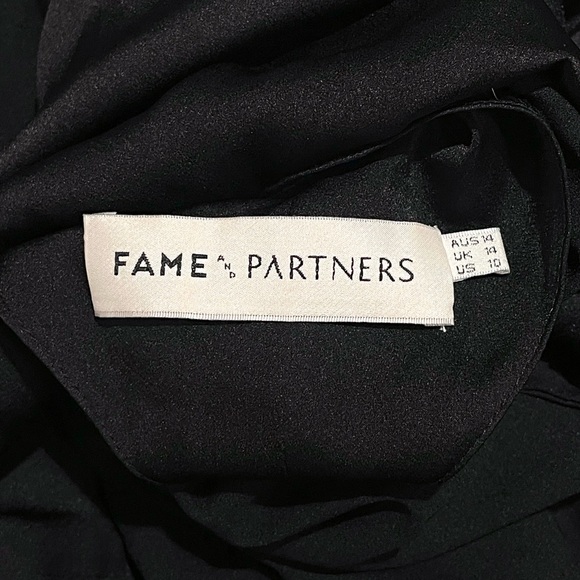 Fame and Partners Black Ruffle Gown - Picture 6 of 6